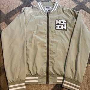 Hawaii’s Finest 2018 Olive Bomber Jacket 2X Embroidered Back Patch. Gently Used